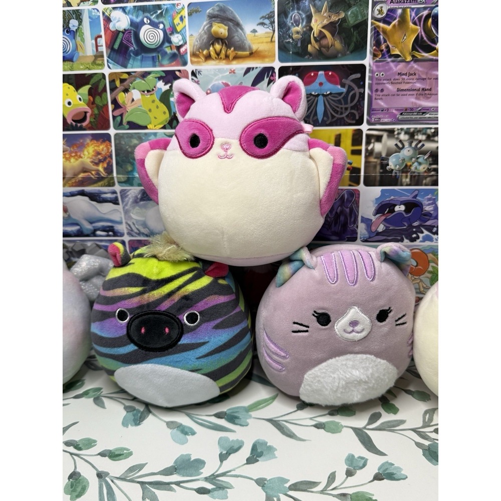 Squishmallows Lot of 5 Safiyah Zebra Winona Pegacorn Brixton Tabitha Karina 6" - Picture 3 of 8